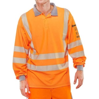 Beeswift CARC51 ARC Flash RIS-3279-TOM Polo Shirt Orange